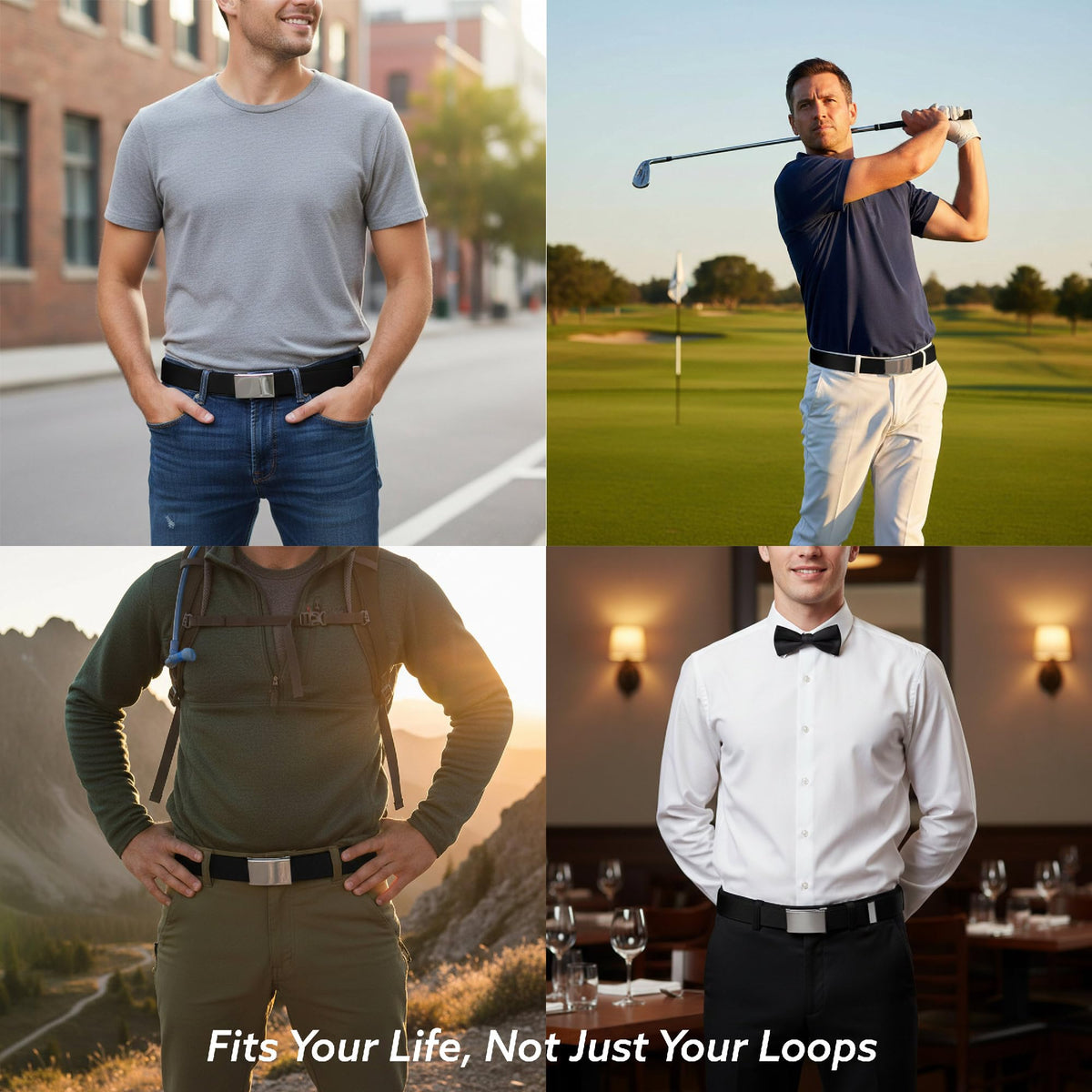 Buckle-Down Dead Men Tattoo belt with bottle opener on back for handy use.