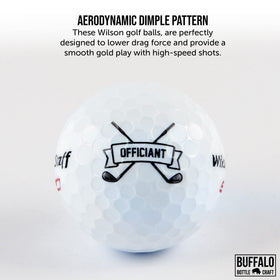 Buffalo Bottle Craft branding visible on Wilson ball surface