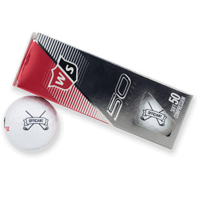 Buffalo Bottle Craft golf balls ready as a gift-ready officiant keepsake