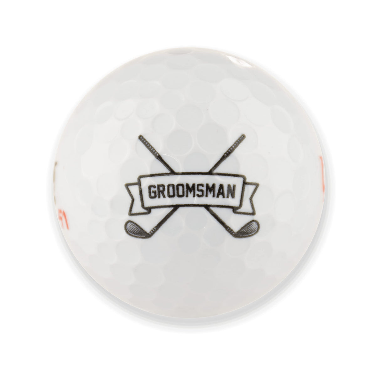 Groomsmen gift set with printed Wilson Staff Elite balls