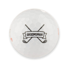 Groomsmen gift set with printed Wilson Staff Elite balls