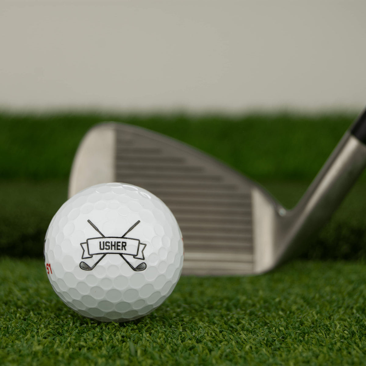 Buffalo Bottle Craft on-course use scenario with clearly personalized balls.