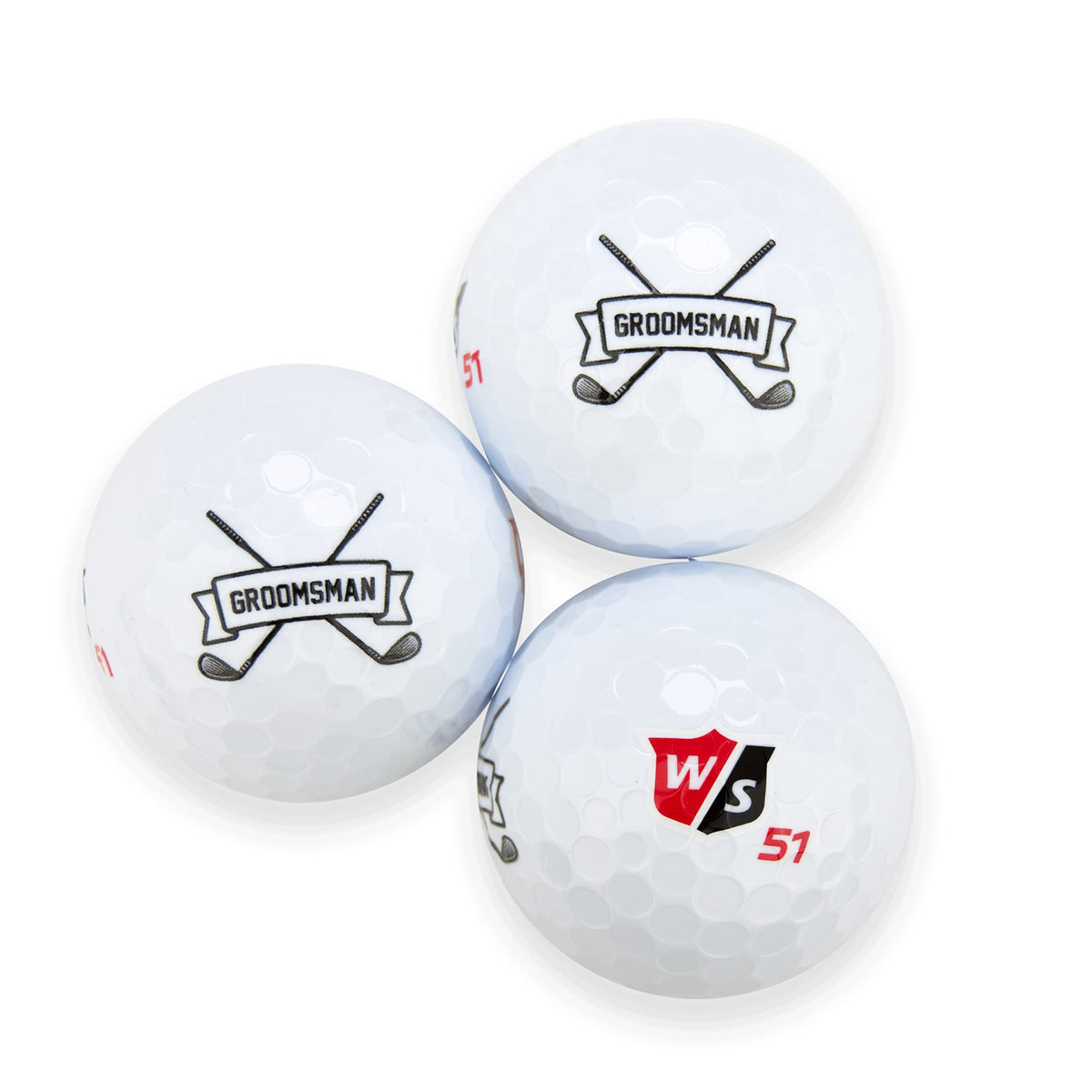 Printed Buffalo Bottle Craft design on a Wilson Staff Elite ball