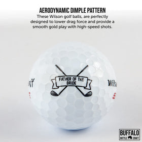 Buffalo Bottle Craft wedding gift for men featuring golf balls on a white surface