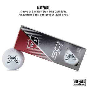 Buffalo Bottle Craft Wilson Staff Elite ball design highlights premium on-course performance.