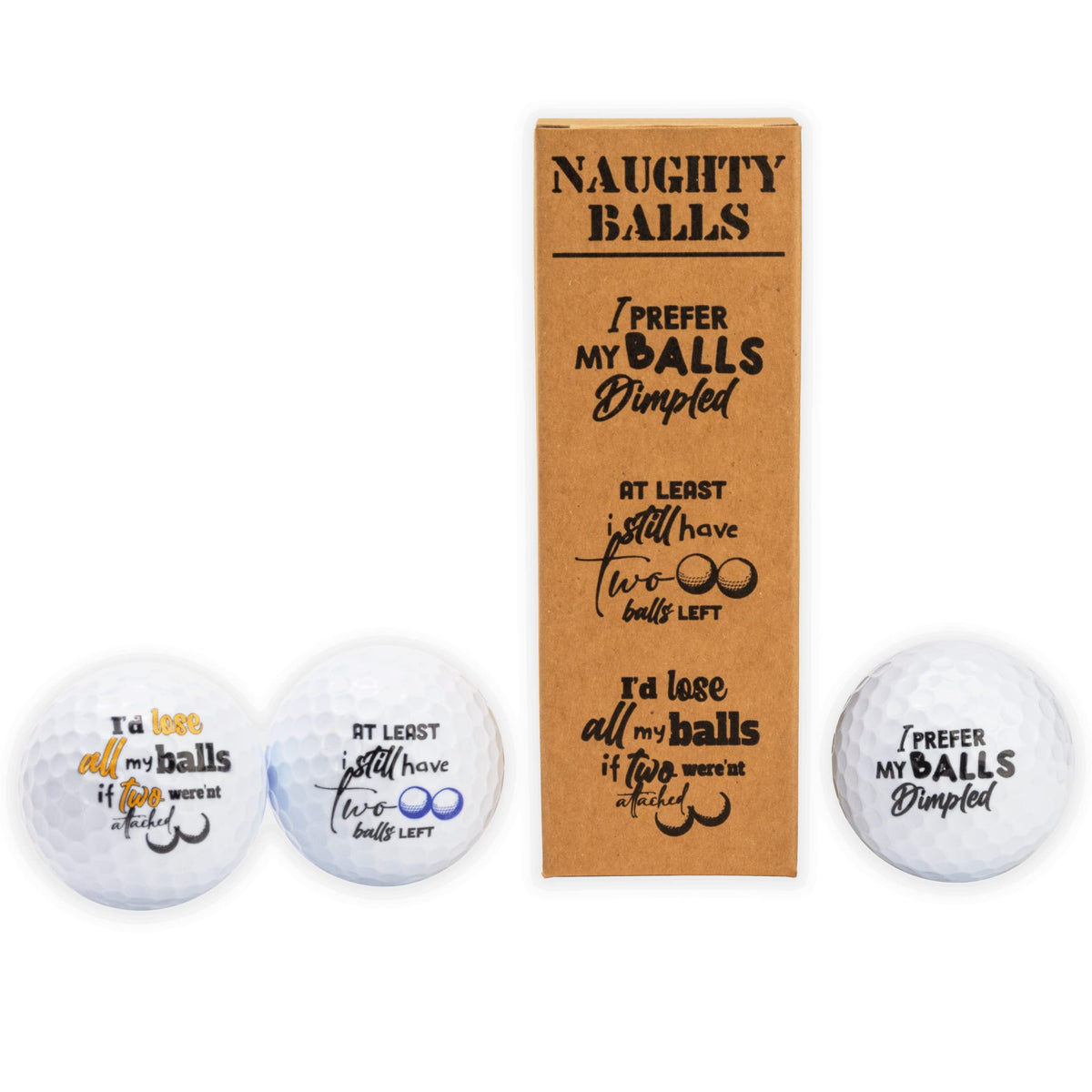 Buffalo BottleCraft kraft gift box presents the prank balls ready to give.