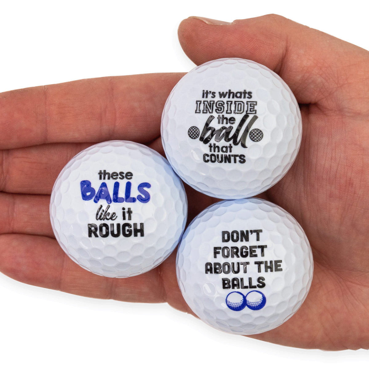 Buffalo Bottle Craft Naughty Balls three-sleeve option for customizable gifts