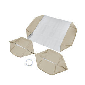 BuliBoao beige front seat cover for Club Car adds classic style