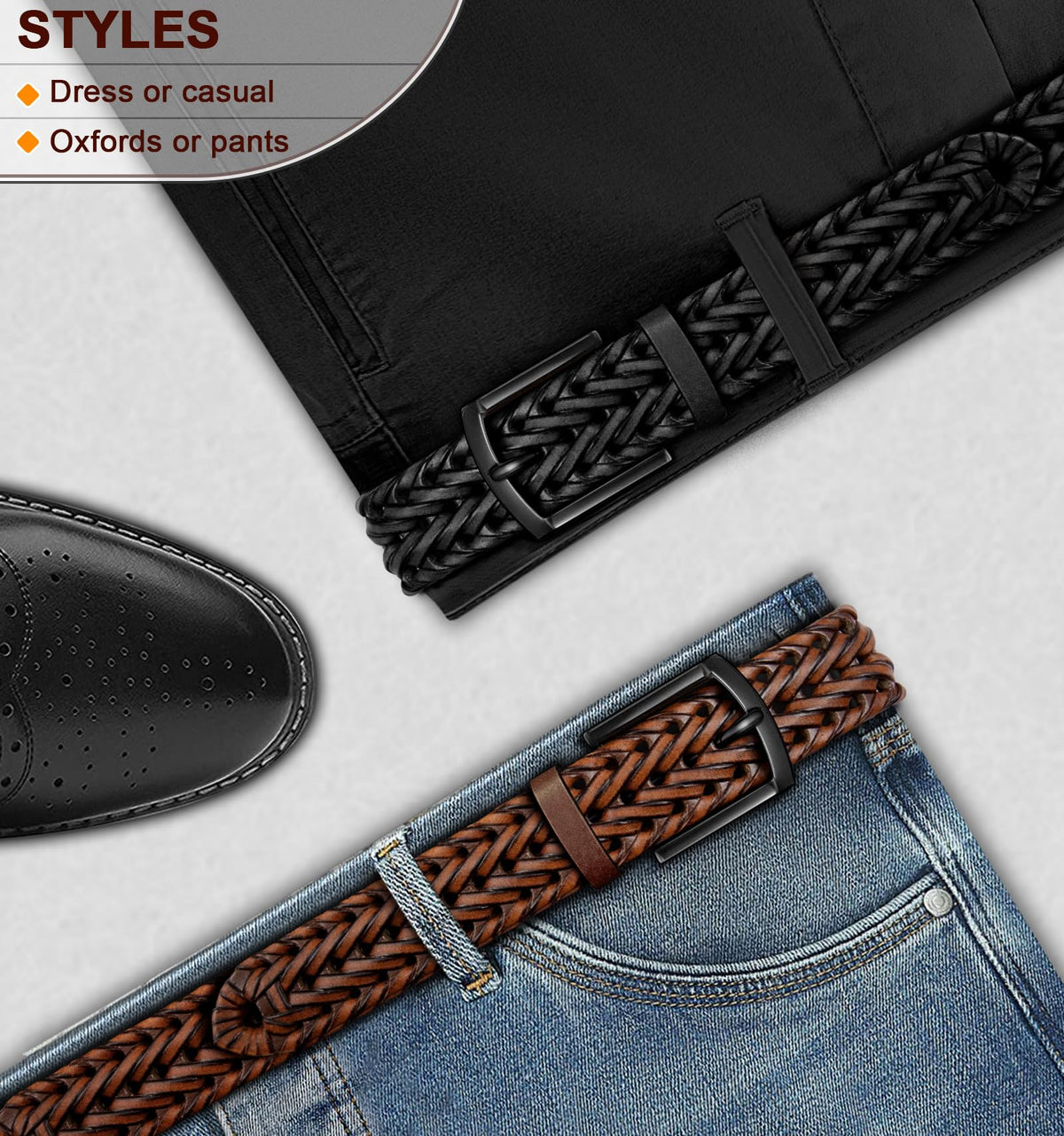 BULLIANT belt set ready for golf or smart casual events.