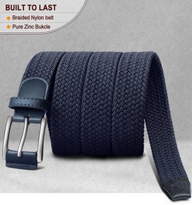 BULLIANT belt colorful weave complements jeans and golf outfits.