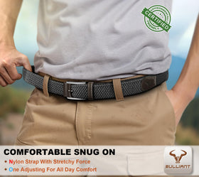 BULLIANT belt durable zinc buckle with leather protection