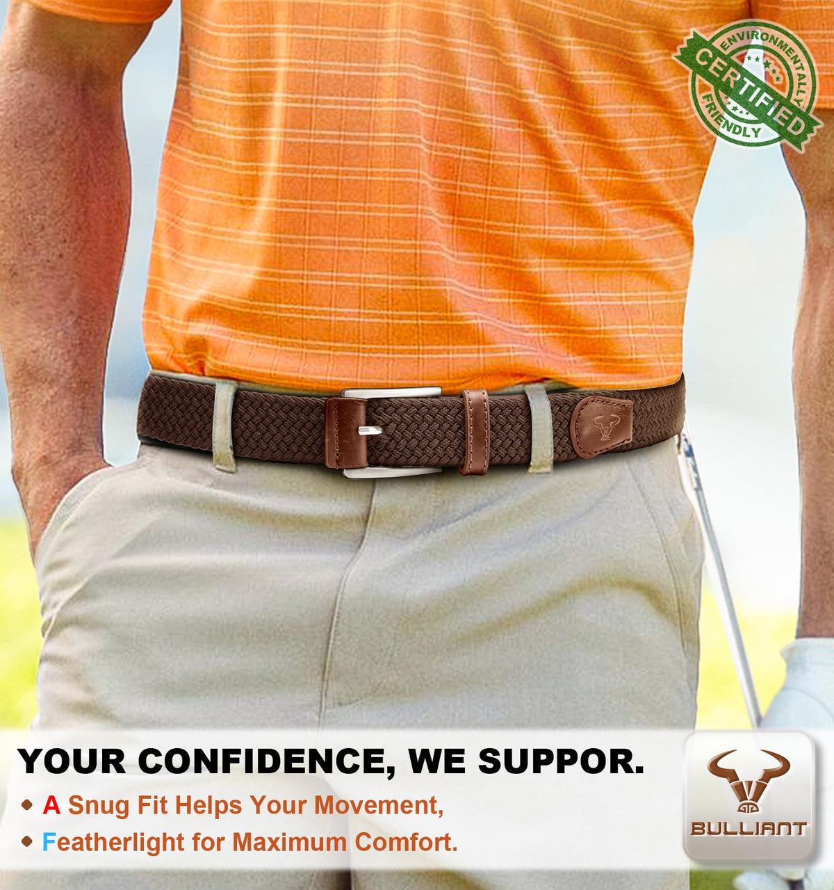 BULLIANT elastic strap close-up demonstrating flexible, comfortable fit.