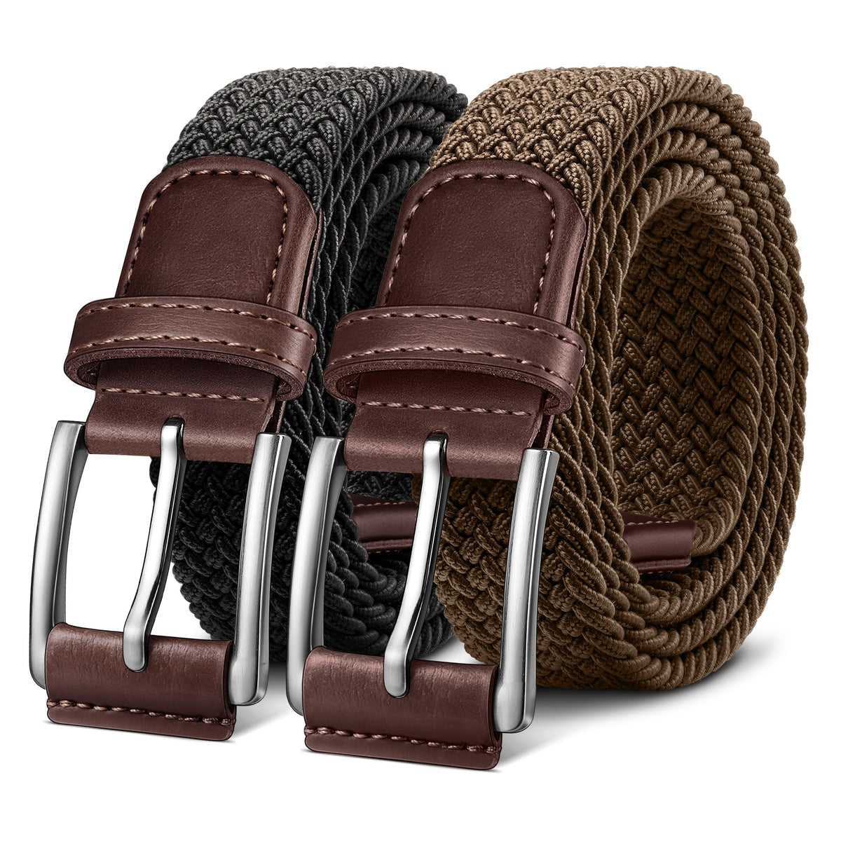 BULLIANT belt 2Pack front view for casual wear versatility