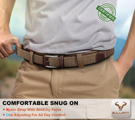 BULLIANT belt paired with golf attire for relaxed performance
