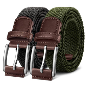 BULLIANT 2-pack belt with quick-fit buckle for precise waist adjustment and style.