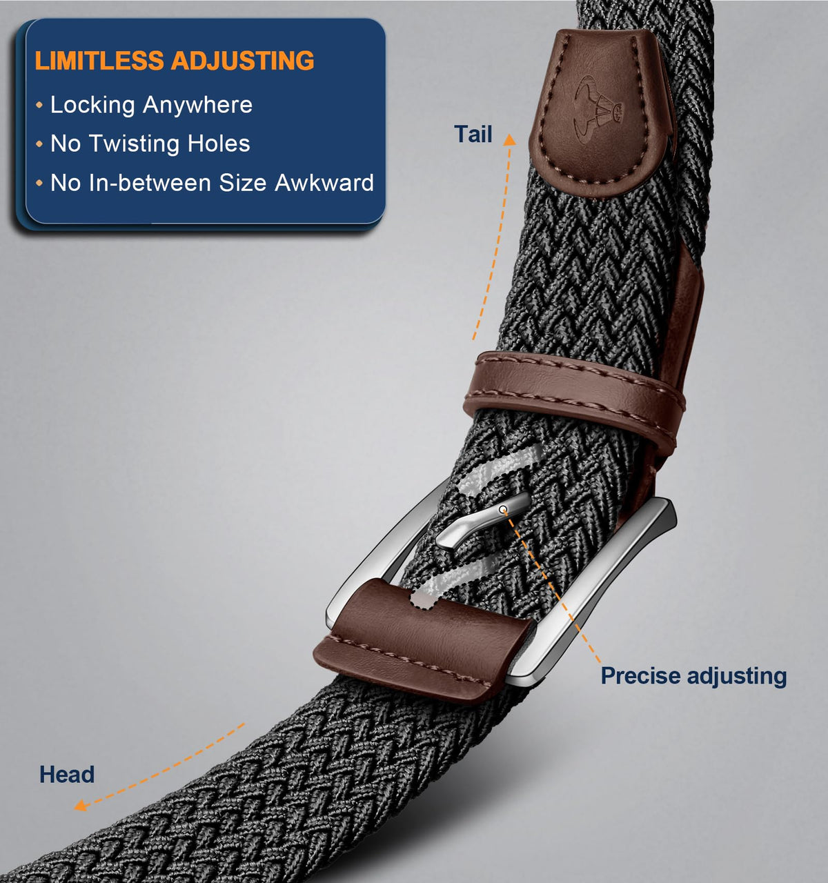 BULLIANT belt worn with jeans for all-day comfort