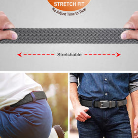 BULLIANT belt brown on model, versatile look with casual and smart outfits.
