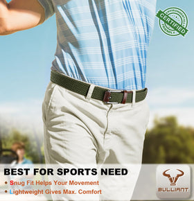 BullIANT belt multicolor strips close-up with stylish, versatile look