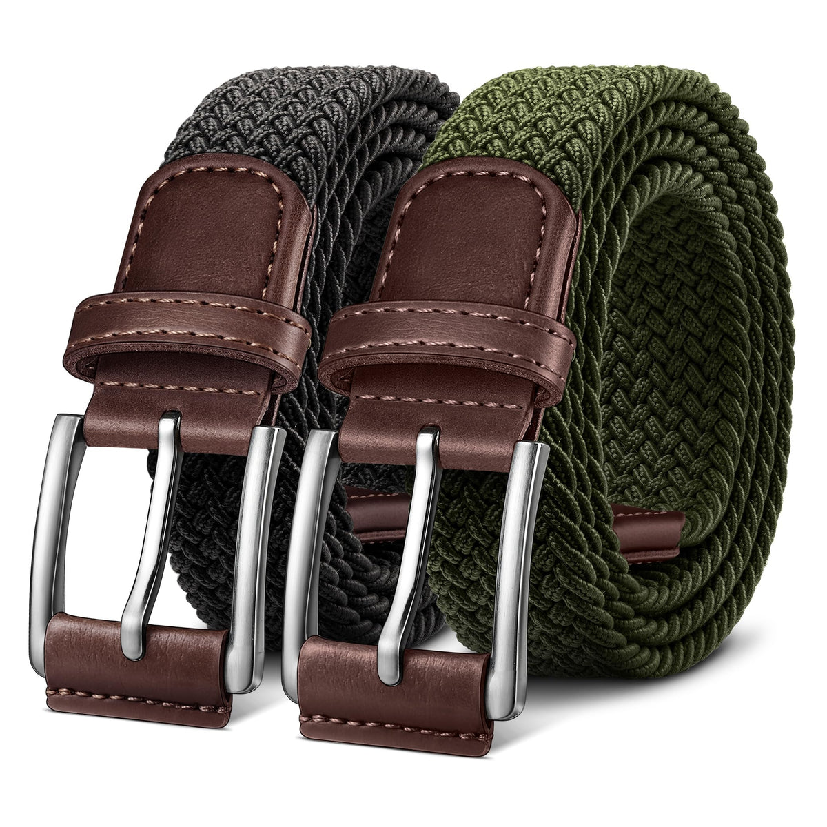 BULLIANT belt two-pack front view for versatile casual styling.