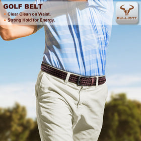 BULLIANT belt weave texture closeup emphasizes premium craftsmanship and durability.