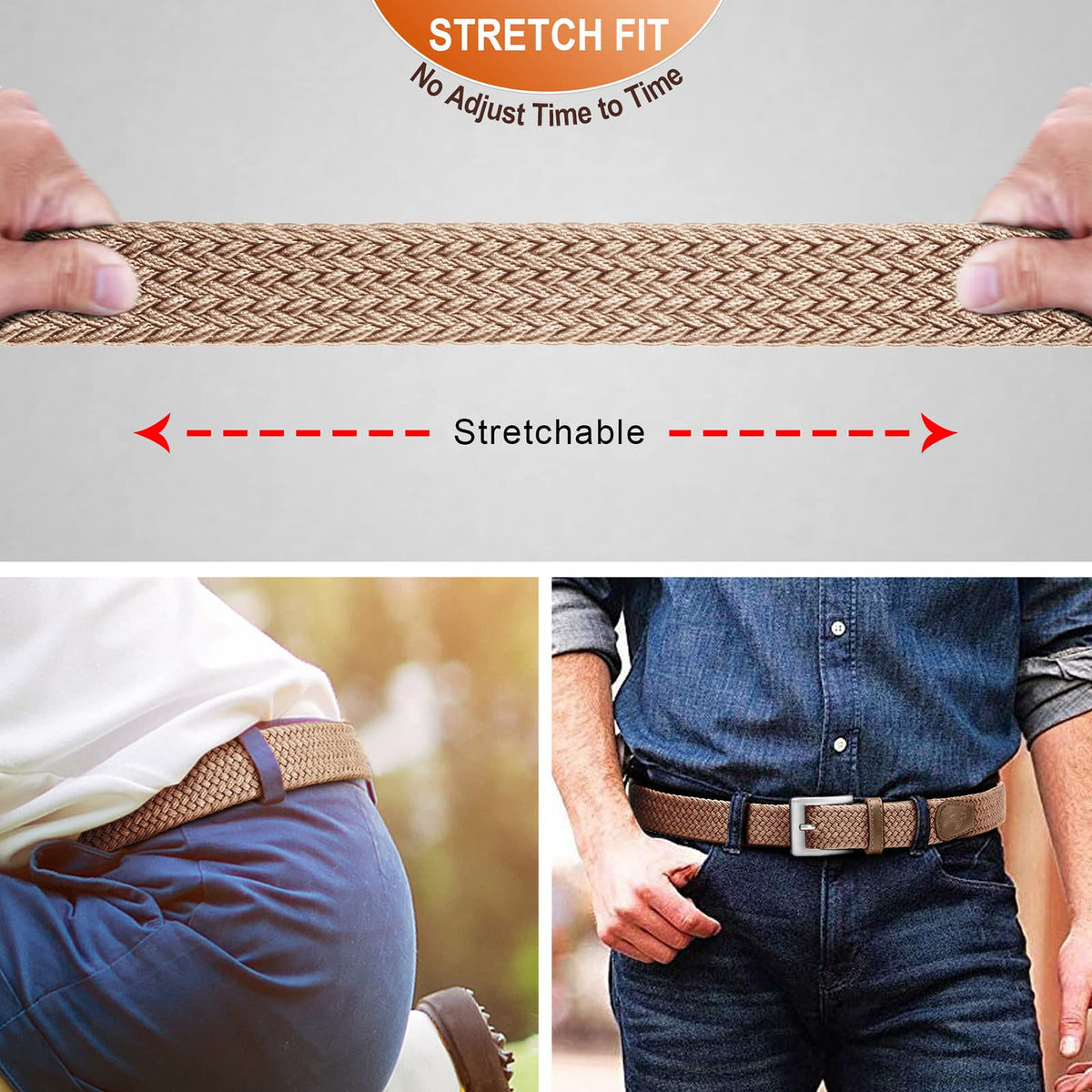 BULLIANT belt worn with jeans for casual style and secure fit.