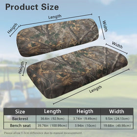 Bulopur Branch Hunting Camouflage easy-install front seat covers fit quickly.