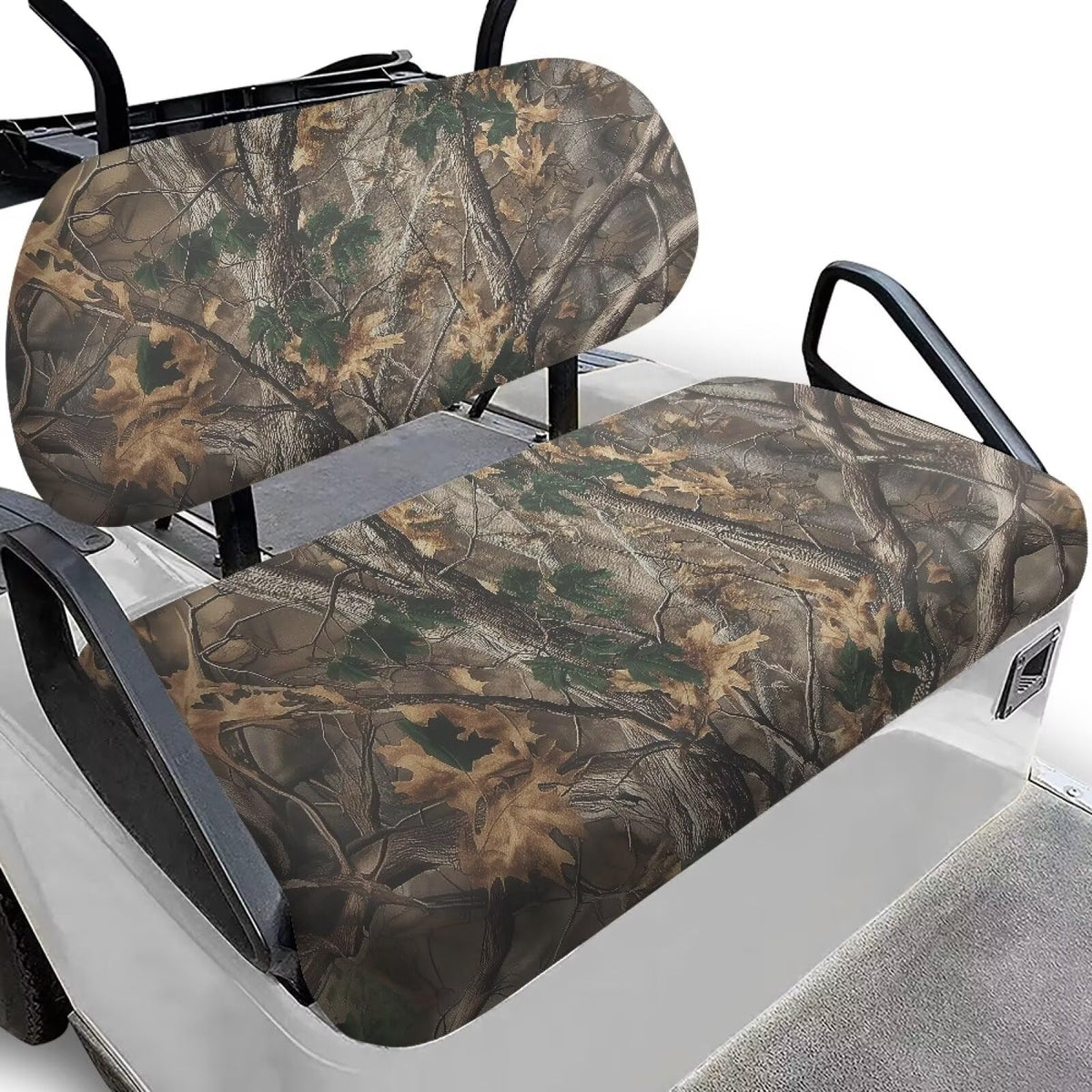 Bulopur Branch Hunting Camouflage front seat cover protects seats from sun and wear.