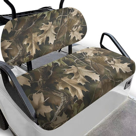 Bulopur Camo Golf Cart Seat Cover front view showing durable fabric and fit