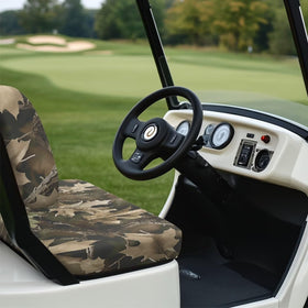Bulopur Camo Backrest Cover close-up soft breathable material for comfort