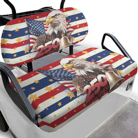 Bulopur golf cart seat cover front cushion showing snug universal fit and comfort