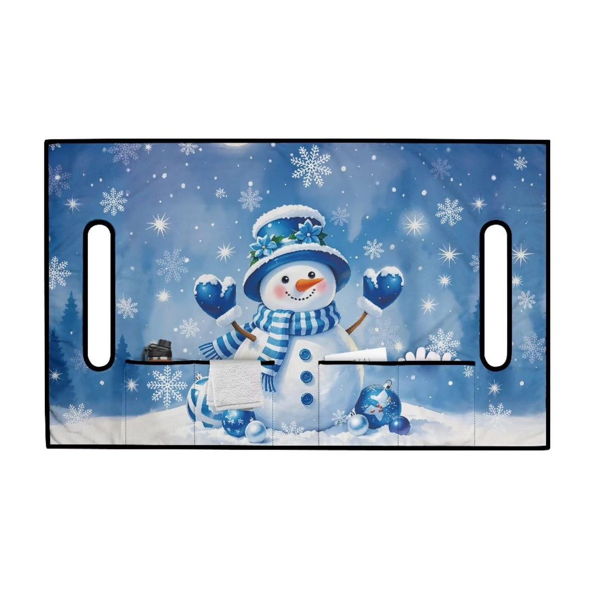Bulopur Christmas design seat towel for festive carts.