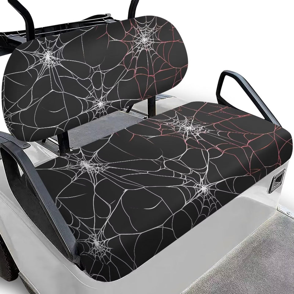 Bulopur spider web seat covers on front bench for Ezgo TXT, snug fit and stylish protection