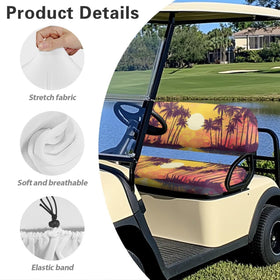 Bulopur Sunset Palm Tree non-slip back reduces shifting for smoother rides
