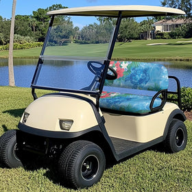 Bulopur hibiscus floral front seat cover adds vibrant style and UV protection