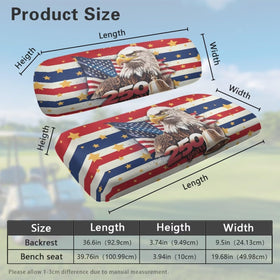Bulopur universal-fit seat covers for two-seat golf carts and UTVs
