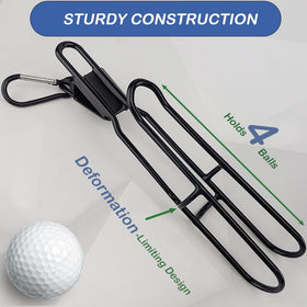 BUMOVE golf ball holder side compact design demonstrates streamlined carry for on-course use