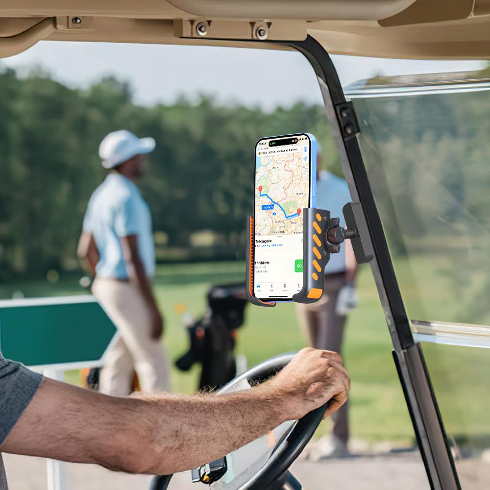 BuyWish golf cart magnetic phone holder easy installation for quick setup