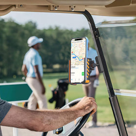 BuyWish golf cart magnetic phone holder easy installation for quick setup