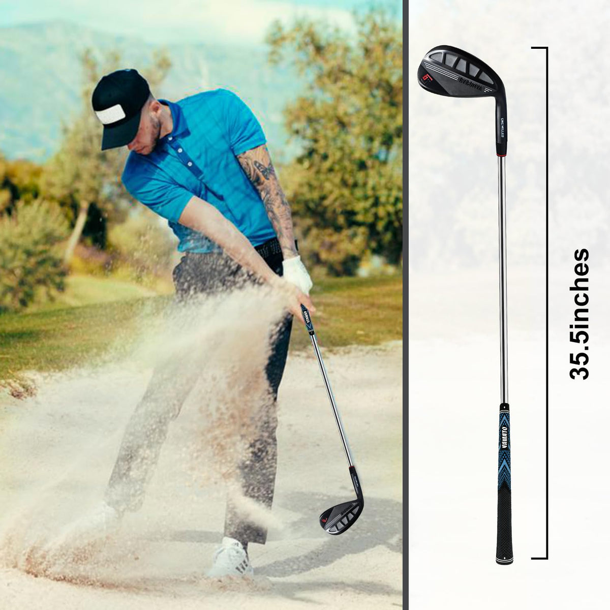 byBOMYA wedge set offers a complete greenside toolkit for versatile scoring.