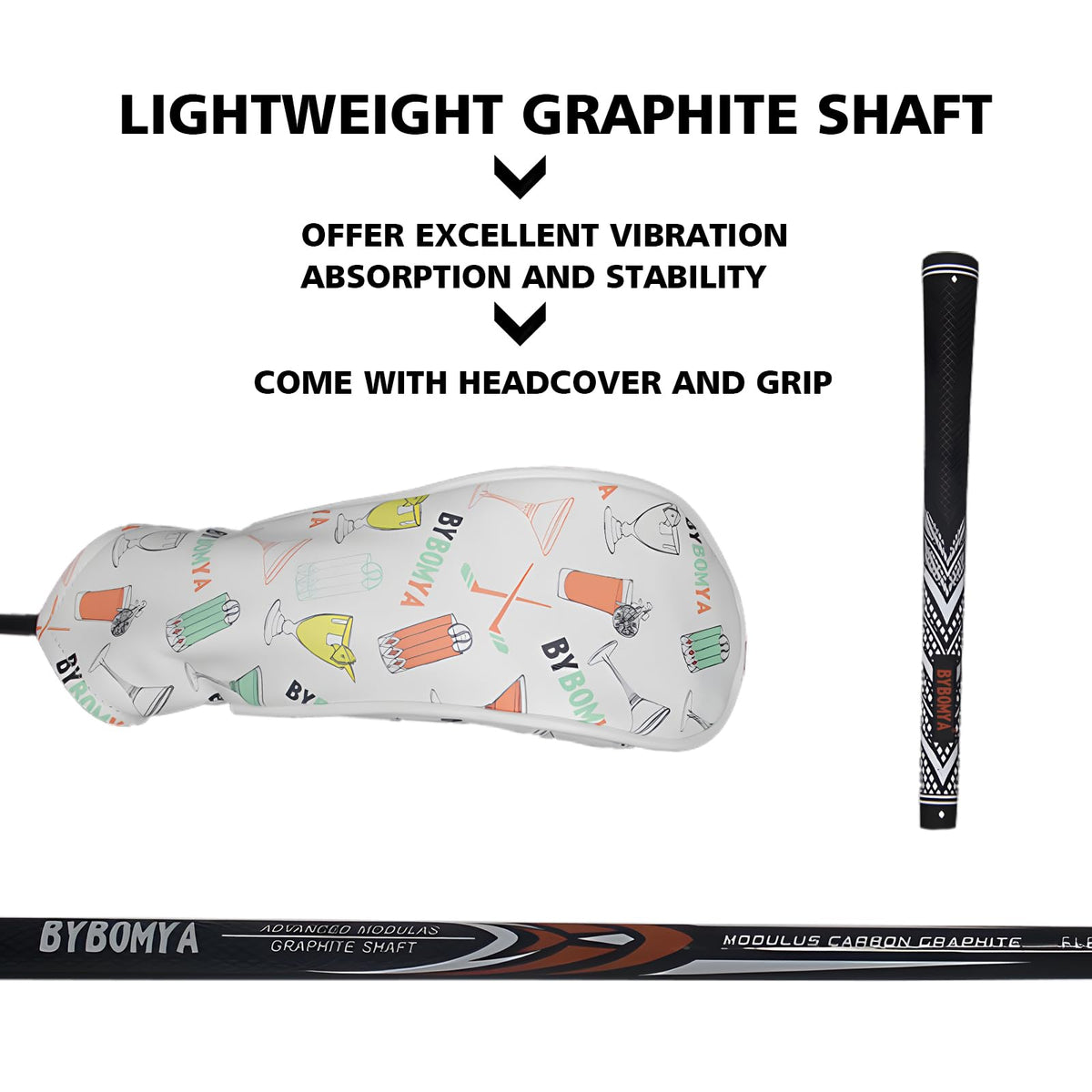Bybomya G Series low-CG clubface improves launch and trajectory consistency.