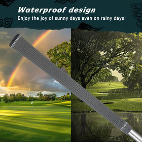 byBOMYA Golf Grips 8 Pack Blue – midsize option for comfortable control.