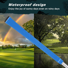 BYBOMYA red-standard-size golf grip offers bright style and reliable control.