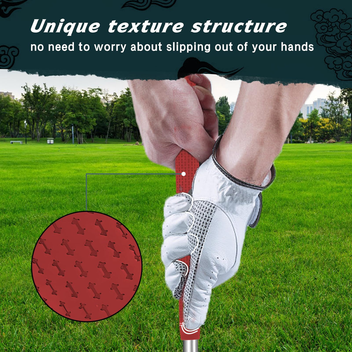 ByBOMYA golf grips absorb sweat to keep hands dry during hot rounds.