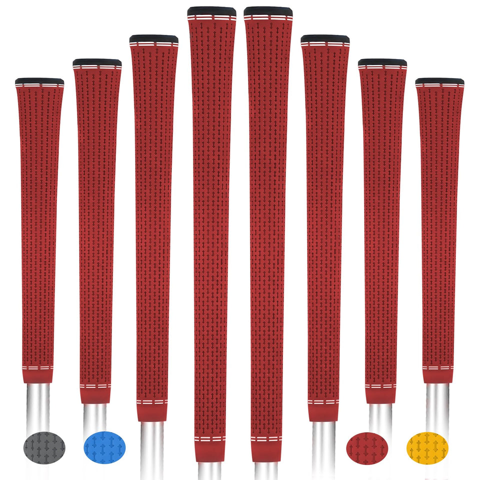 ByBOMYA golf grips 8-pack with soft rubber for comfortable grip.