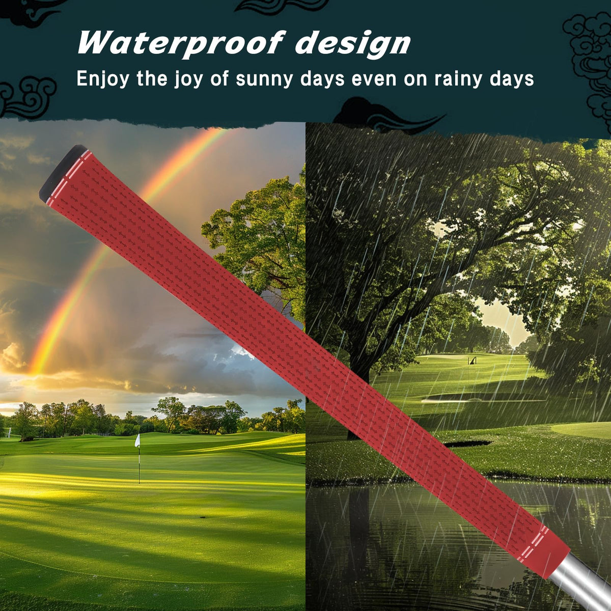 ByBOMYA midsize red grip supports balanced control for smaller hands.