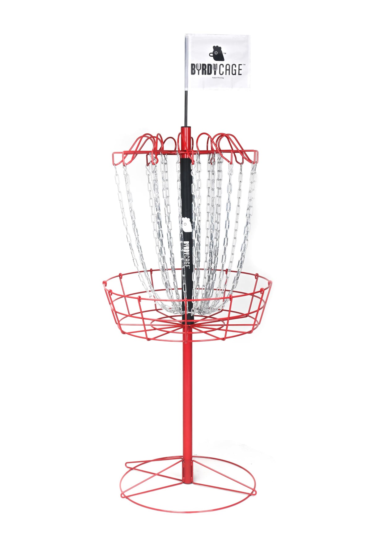 ByrdyCage Disc Golf Practice Basket with wide target for easy backyard practice.