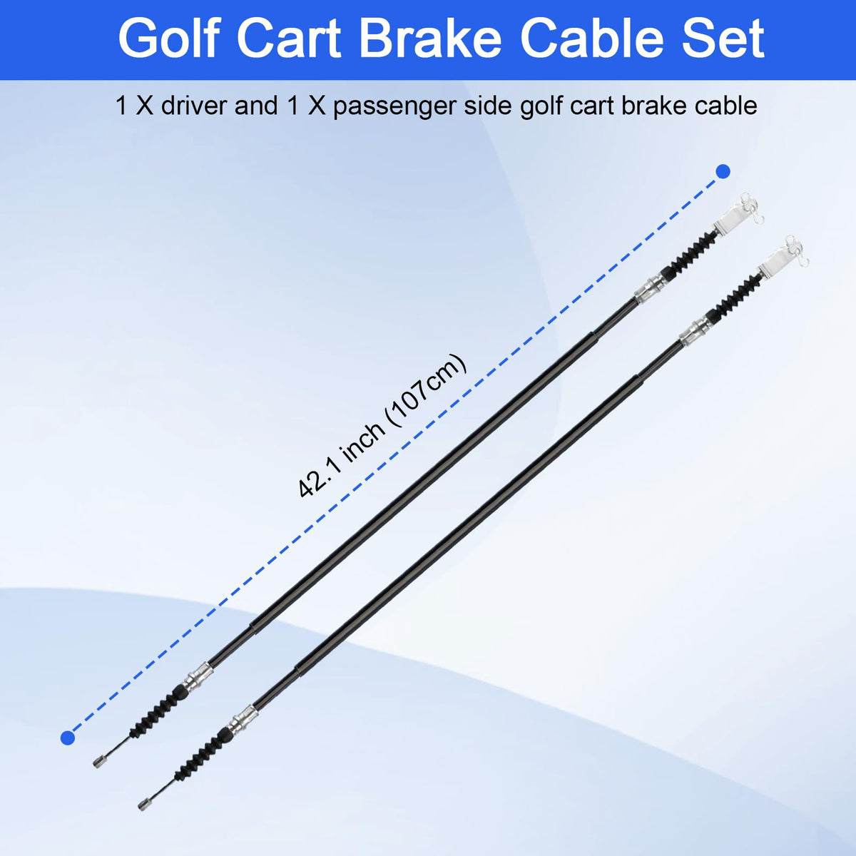 BZTT Club Car DS brake cable passenger-side for reliable stops.