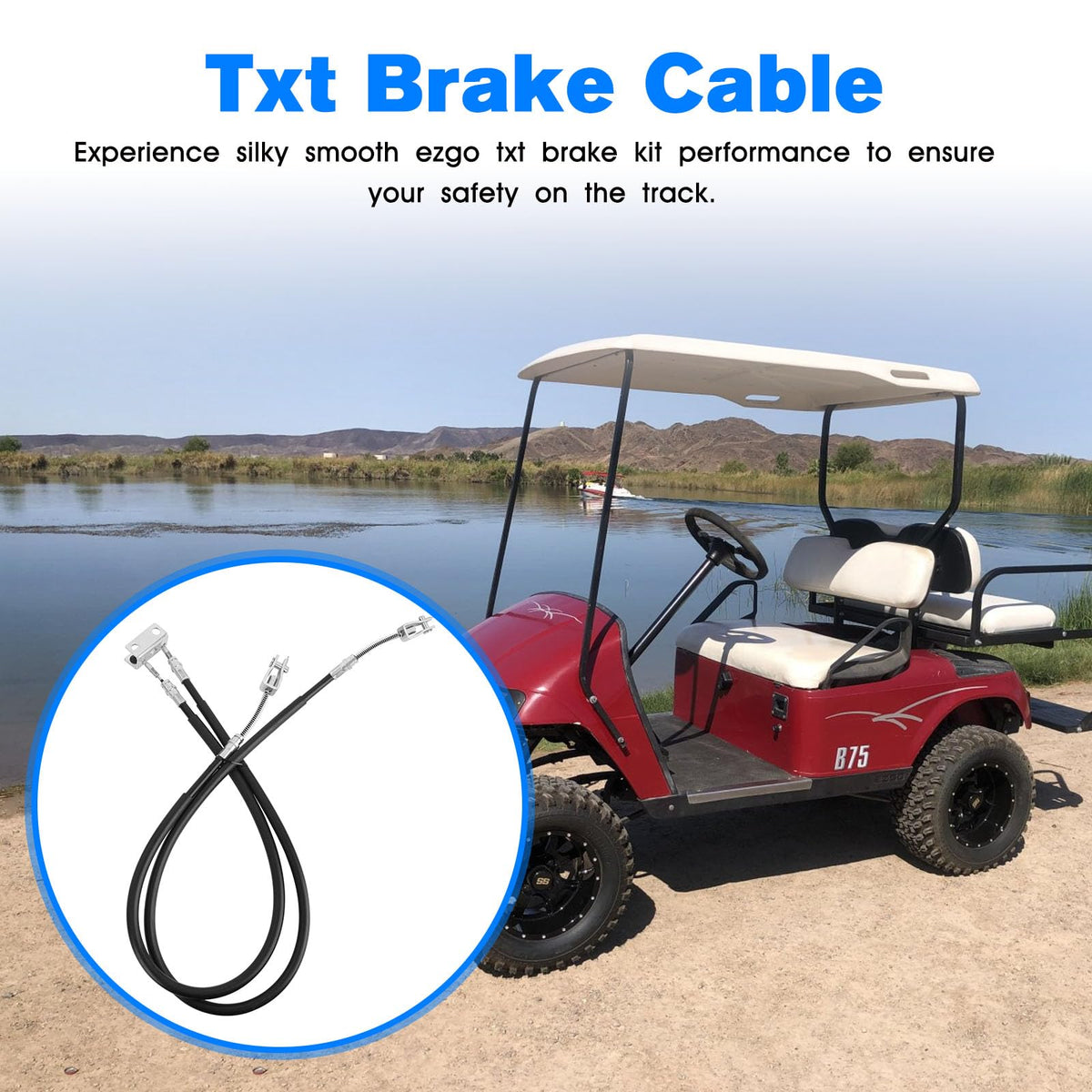 BZTT EZGO brake cable kit compatible with 1994-2008 models for secure stopping