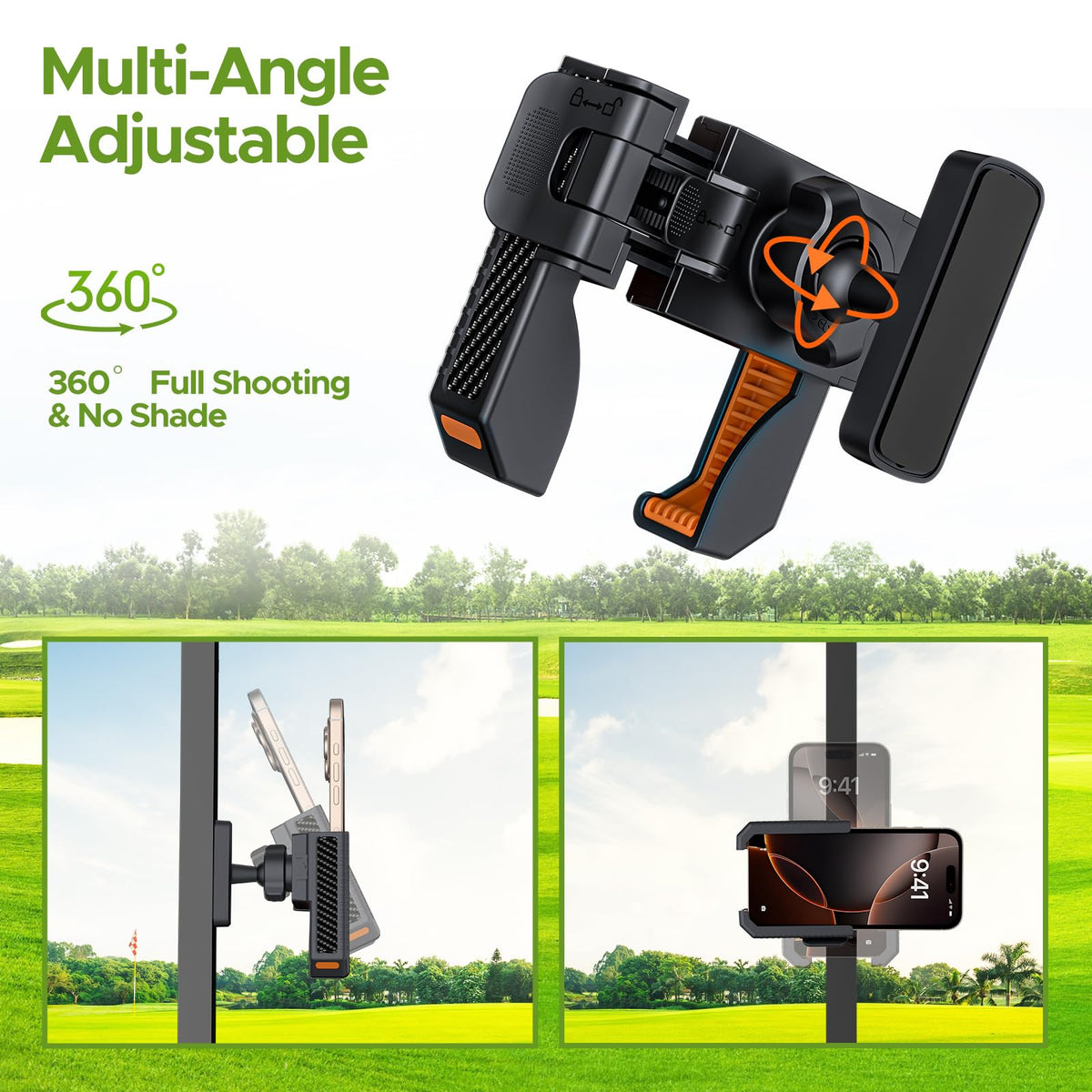 Cabalay universal compatibility fits 4.5–7 inch phones, case-friendly mounting.
