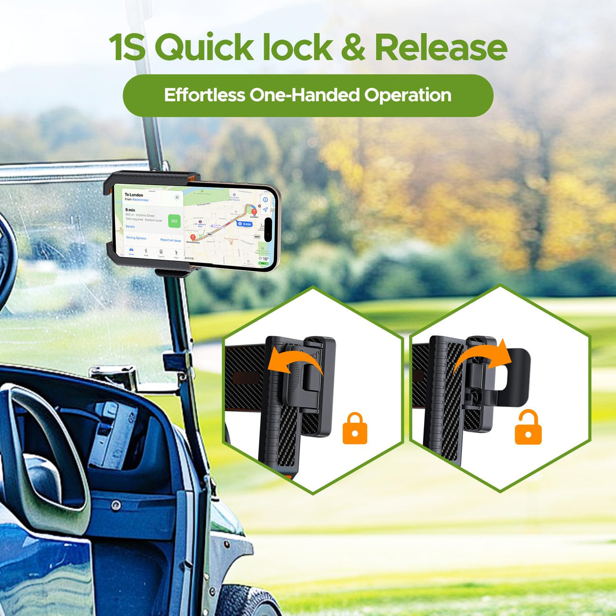 CABALAY versatile mount attaches to gym equipment and kitchen appliances.